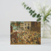 Kinderspelen van Pieter Bruegel de Ouder Briefkaart (Staand voorkant)