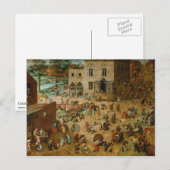Kinderspelen van Pieter Bruegel de Ouder Briefkaart (Voorkant / Achterkant)