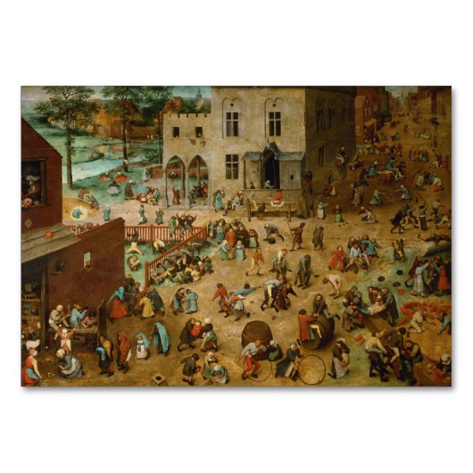 Kinderspelen van Pieter Bruegel de Ouder Kaart (Voorkant)