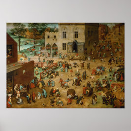 Kinderspelen van Pieter Bruegel de Ouder Poster