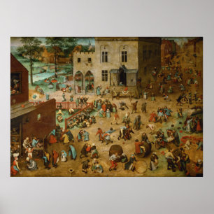 Kinderspelen van Pieter Bruegel de Ouderen Poster