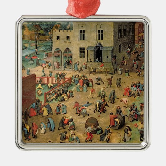 Kinderspellen, 1560 metalen ornament (Voorkant)