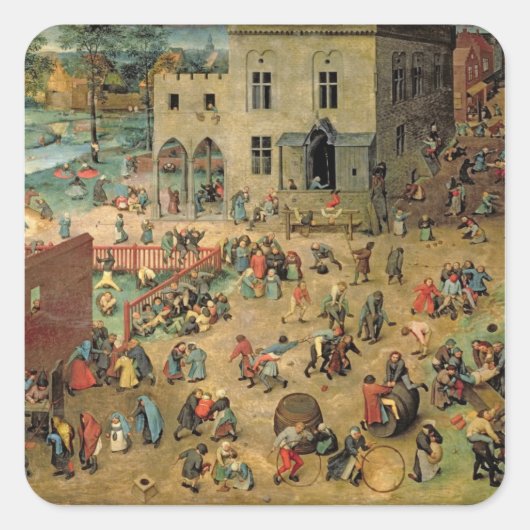Kinderspellen, 1560 vierkante sticker (Voorkant)