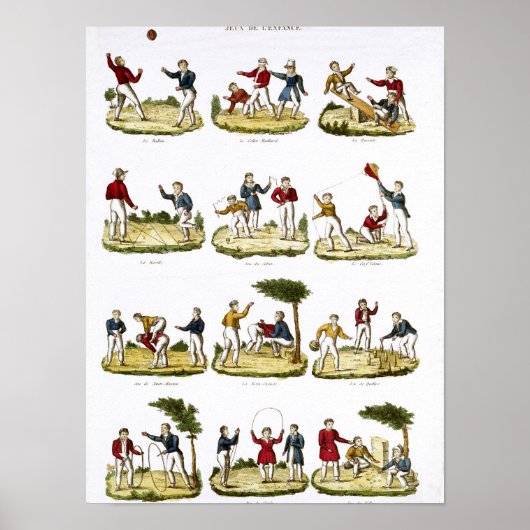 Kinderspellen, 1810 poster (Voorkant)