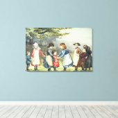 Kinderspellen, c.1880 (m/v c op papier) canvas afdruk (Insitu (Houten vloer))