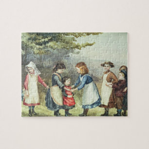 Kinderspellen, c.1880 (m/v c op papier) legpuzzel