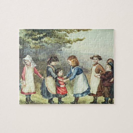 Kinderspellen, c.1880 (m/v c op papier) legpuzzel (Horizontaal)