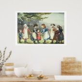 Kinderspellen, c.1880 (m/v c op papier) poster (Keuken)