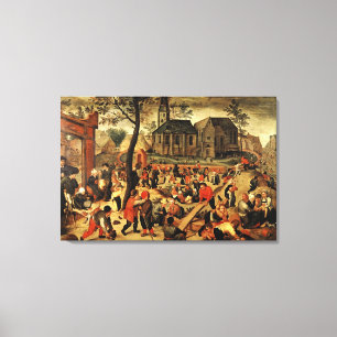 Kinderspellen Canvas Afdruk