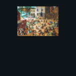 Kinderspellen | Pieter Bruegel de Ouder | Canvas Afdruk<br><div class="desc">Kinderspelen is een schilderij uit 1560 van Pieter Bruegel de Ouder.</div>