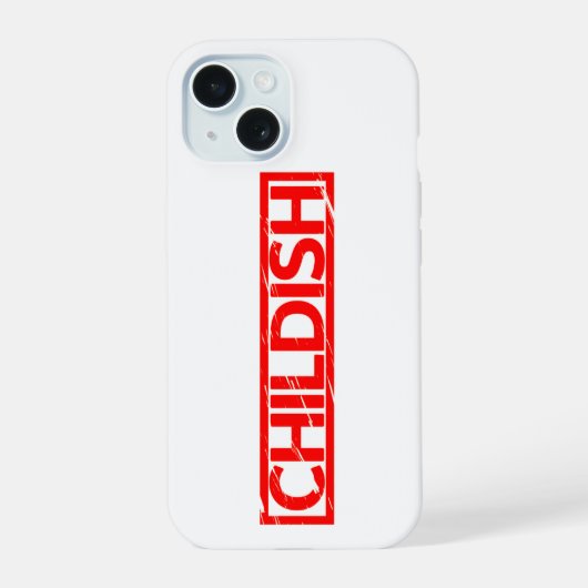 Kinderstempel iPhone 15 Case (Achterkant)