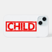 Kinderstempel iPhone 15 Case (Achterkant horizontaal)