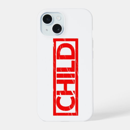Kinderstempel iPhone 15 Case (Achterkant)