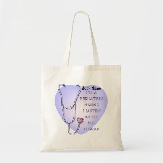 kinderstethoscoop voor verpleegkundigen tote bag (Voorkant)