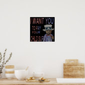 KINDERSTEUN BETALEN POSTER (Keuken)