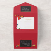 Kindersuperheld Verbluffend All-in-1 Uitnodiging (Buitenkant)