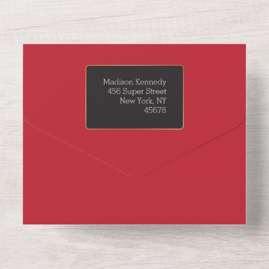 Kindersuperheld Verbluffend All-in-1 Uitnodiging (Achterkant)