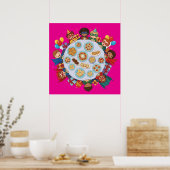 Kindersuperheldenkostuumfeest Poster (Keuken)