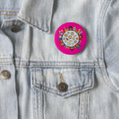 Kindersuperheldenkostuumfeest Ronde Button 5,7 Cm (In situ)