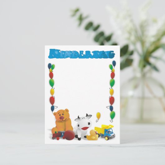 Kindertagsgrüße Briefkaart (Staand voorkant)