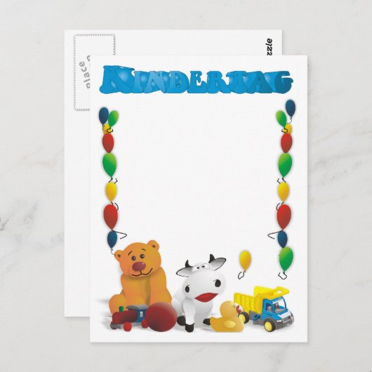 Kindertagsgrüße Briefkaart (Voorkant / Achterkant)