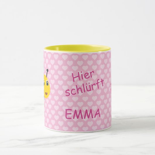 Kindertasse Biene - Hier schlürft |  Mok (Midden)