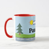 Kindertasse - Feuerwehr | personalisierbare Mok (Links)