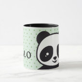 Kindertasse Pandabär - grün |  Mok (Midden)