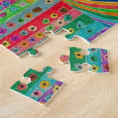 Kindertekening van een stad legpuzzel (Zijkant)