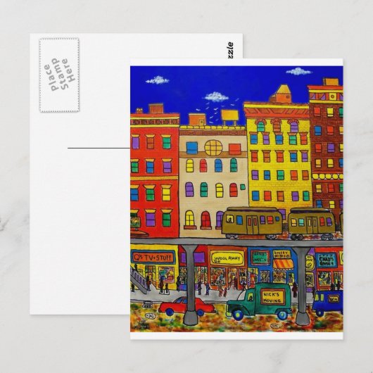 Kindertijd Bronx 6 door Piliero Briefkaart (Voorkant / Achterkant)