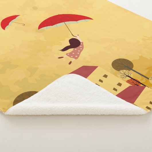 Kindertijd die op de achtergrond droomt sherpa deken (3/4)