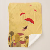 Kindertijd die op de achtergrond droomt sherpa deken (Voorkant)