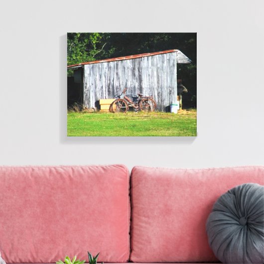 Kindertijd fiets 10 "x 8", .75", enkele canvas afd (Insitu (Woonkamer))