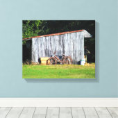 Kindertijd fiets 10 "x 8", .75", enkele canvas afd afdruk (Insitu (Houten vloer))