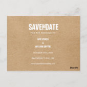 Kindertijd foto's Save the Date Boho Rustic Briefkaart (Achterkant)
