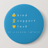 Kindertijd kanker.be kind.support.liefde. Button (Voorkant)