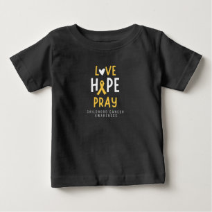 Kindertijd kanker.liefde.hoop.bidden. Baby T-shirt