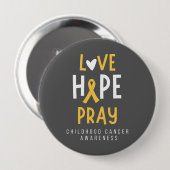 Kindertijd kanker.liefde.hoop.bidden. Button (Voorkant /achterkant)