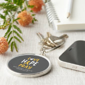 Kindertijd kanker.liefde.hoop.bidden. Button Sleut Sleutelhanger (Zijkant)