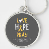 Kindertijd kanker.liefde.hoop.bidden. Button Sleut Sleutelhanger (Voorkant)