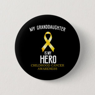 Kindertijd kankerbewustzijn Mijn kleindochter is m Ronde Button 5,7 Cm