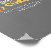 Kindertijd kankerbewustzijn.ondersteuning. Poster  (Hoek)