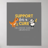 Kindertijd kankerbewustzijn.ondersteuning. Poster  (Voorkant)