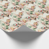  kindertijd kerst cadeaupapier (Hoek)