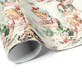  kindertijd kerst cadeaupapier (Rol Hoek)