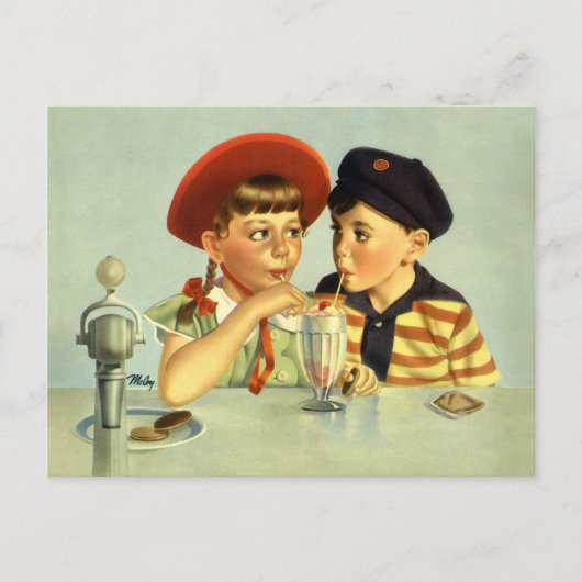Kindertijd Sweethearts Briefkaart (Voorkant)