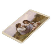 Kindertijd van Idyll door Bouguereau Magnet Magneet (Linkerzijde)