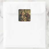 Kindertijd Vierkante Sticker (Tas)