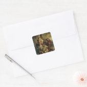 Kindertijd Vierkante Sticker (Envelop)