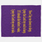 KINDERTIJDSPRAYER FLEECE DEKEN (Voorkant (Horizontaal))